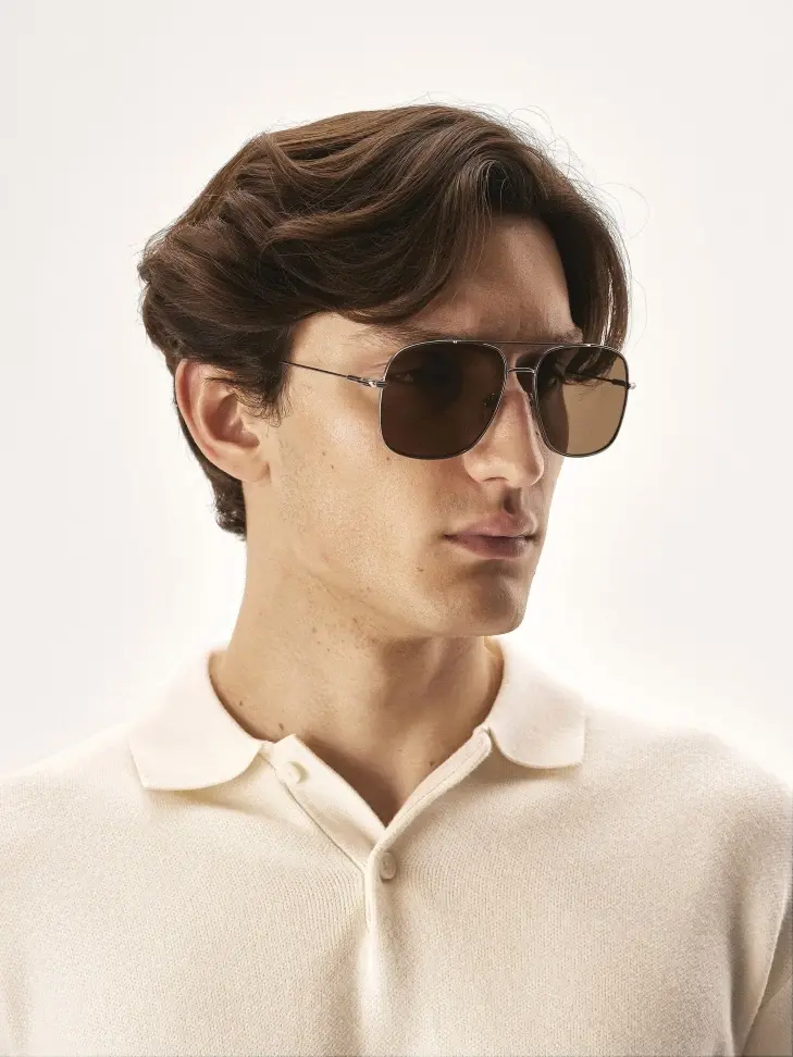 Kazar Silver Sunglasses With Polarisation