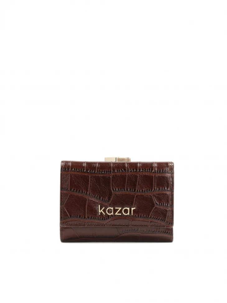 kazar Sleek brown wallet with roomy interior