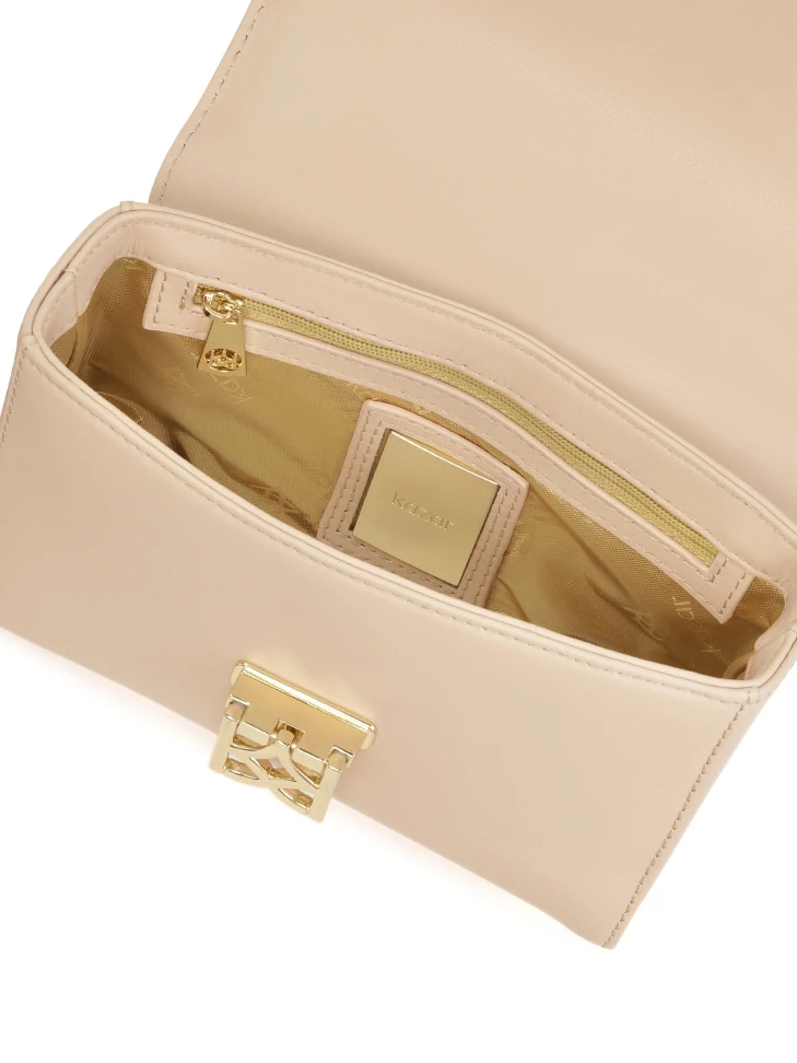 Kazar Sleek Handbag With Decorative Clasp