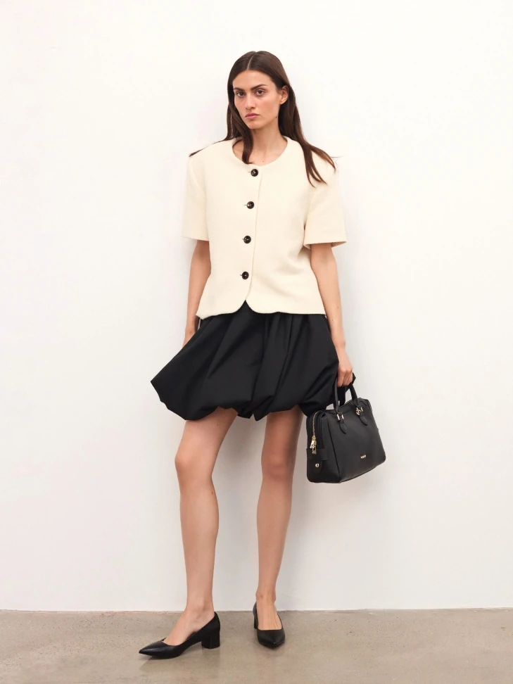 Kazar Sleek Handbag With Handles And Strap