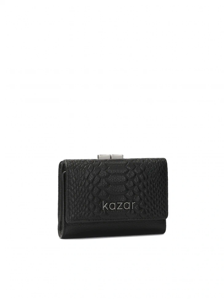 Kazar Sleek Wallet In Crocodile Pattern