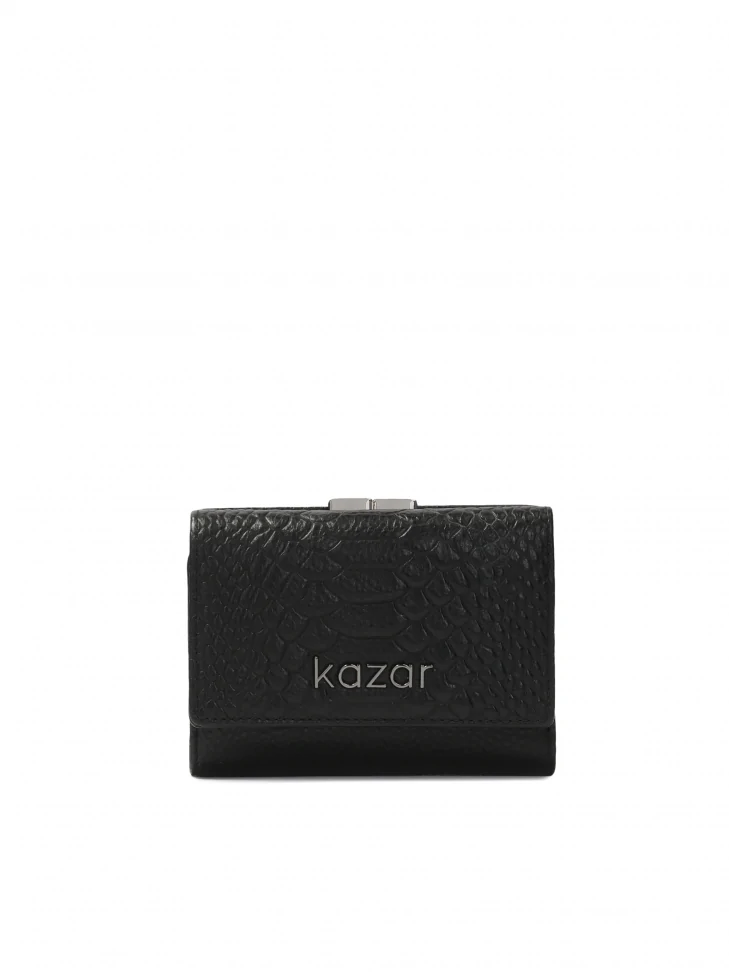 kazar Sleek wallet in crocodile pattern