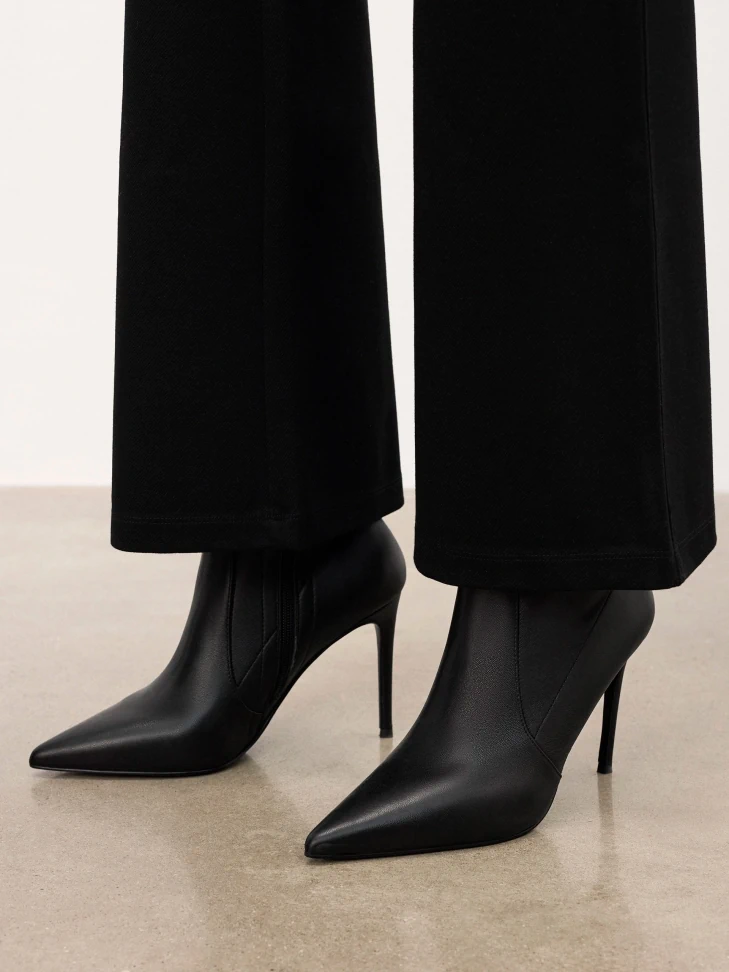 Kazar Slender Heeled Boots With Pointed Nose