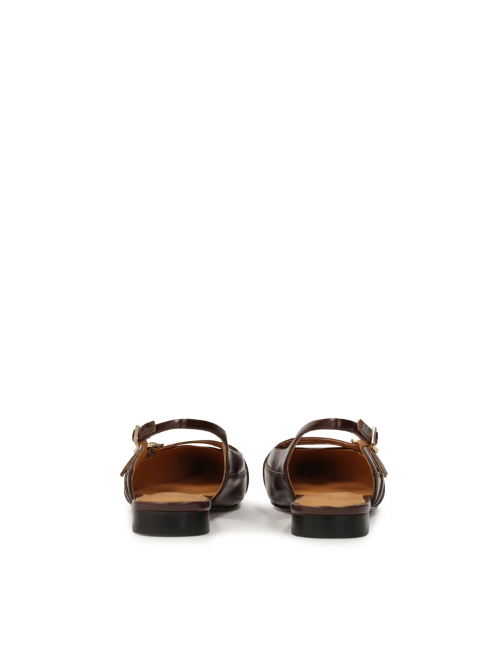 Kazar Slingback Pumps On A Flat Sole