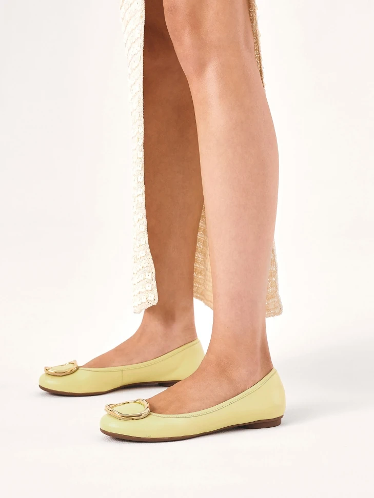 Kazar Slip-on Ballerinas With Metal Embellishment