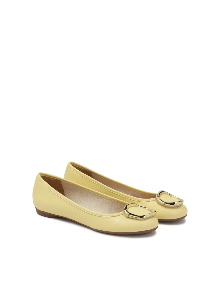 Kazar Slip-on Ballerinas With Metal Embellishment