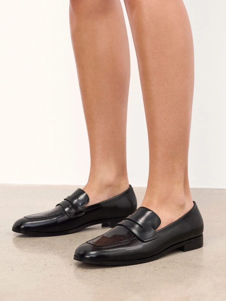 Kazar Slip-on Black Loafers