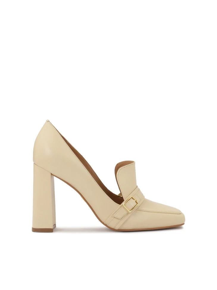 kazar Slip-on lords pumps with high post