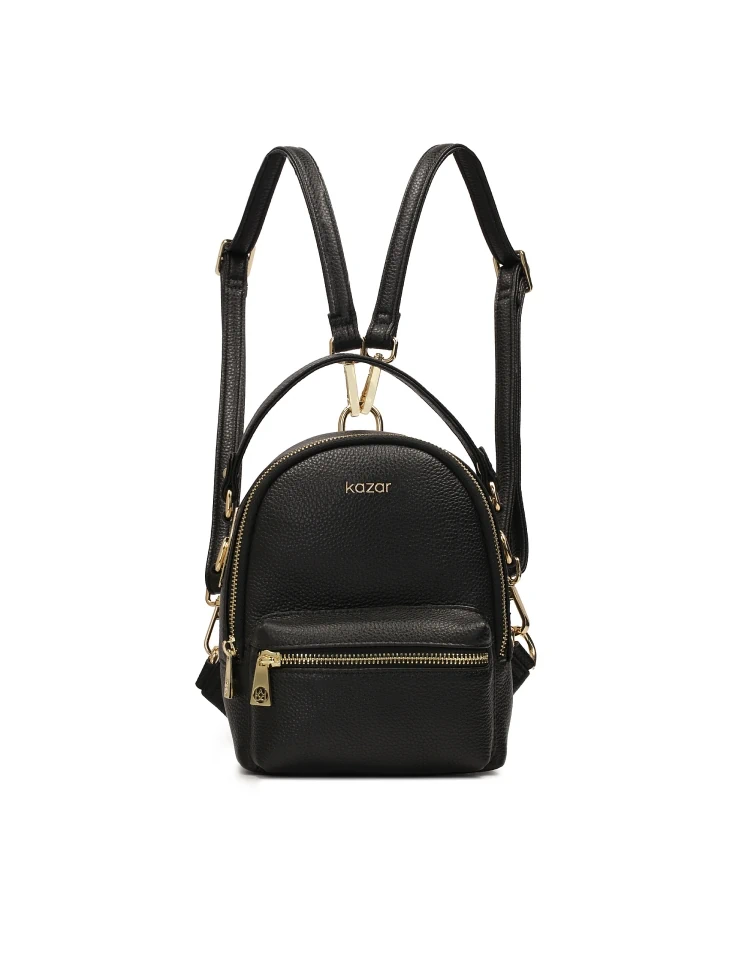 kazar Small black backpack 2in1