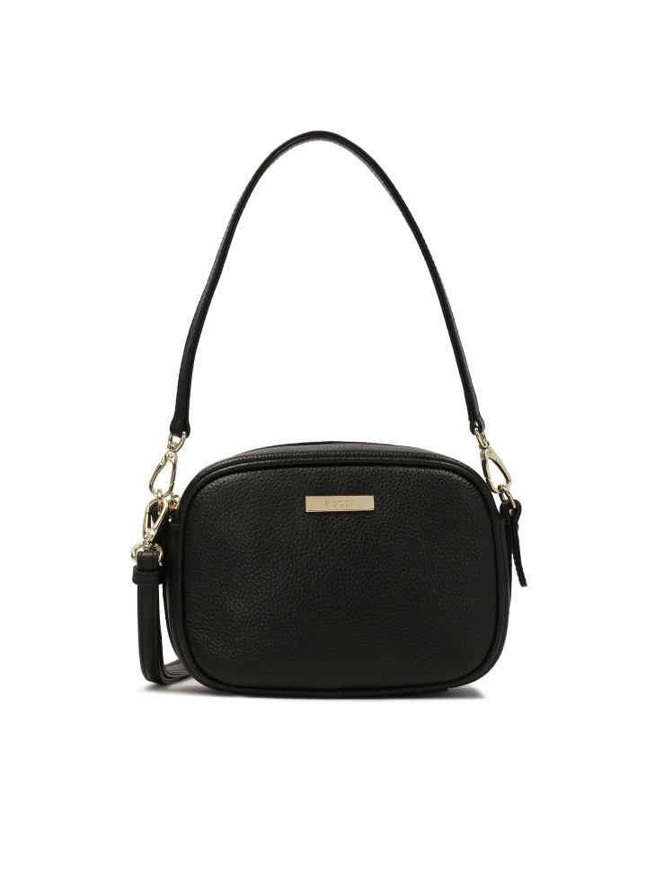 kazar Small black mailbag with two straps