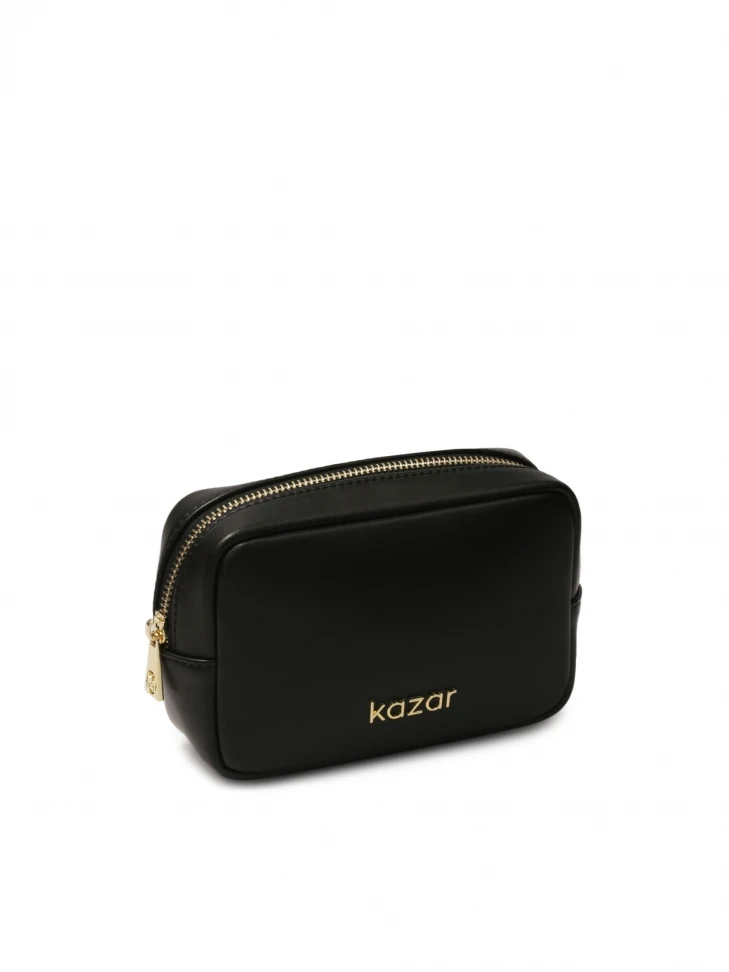 Kazar Small Black Travel Makeup Bag
