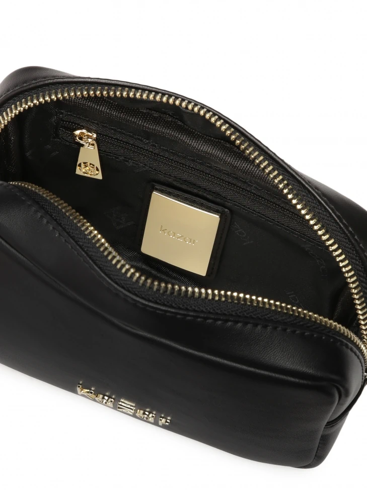 Kazar Small Black Travel Makeup Bag