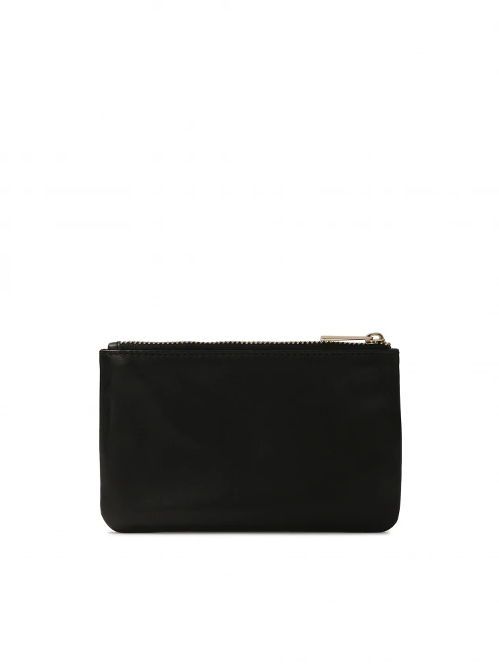 Kazar Small Black Zippered Purse