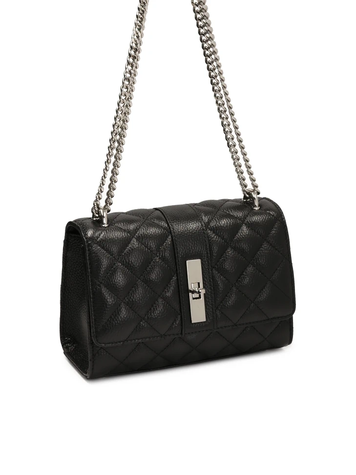 Kazar Small Chain Handbag With Decorative Quilting