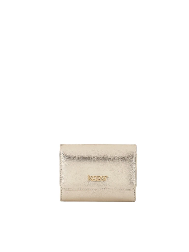 kazar Small gold wallet