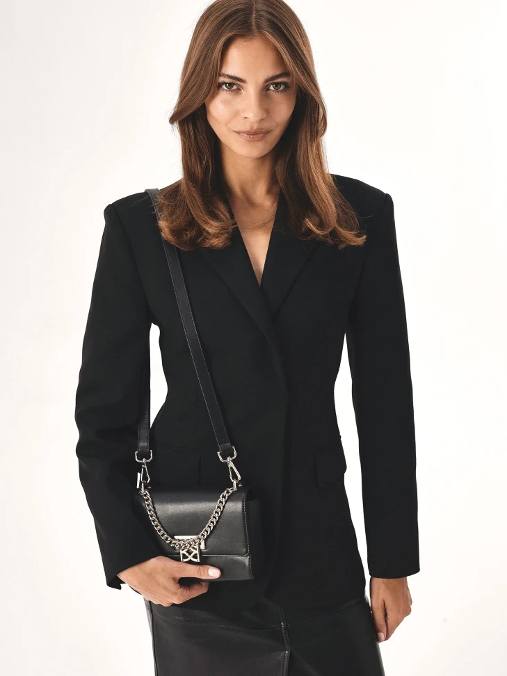 Kazar Small Handbag With Silver Metal Hardware
