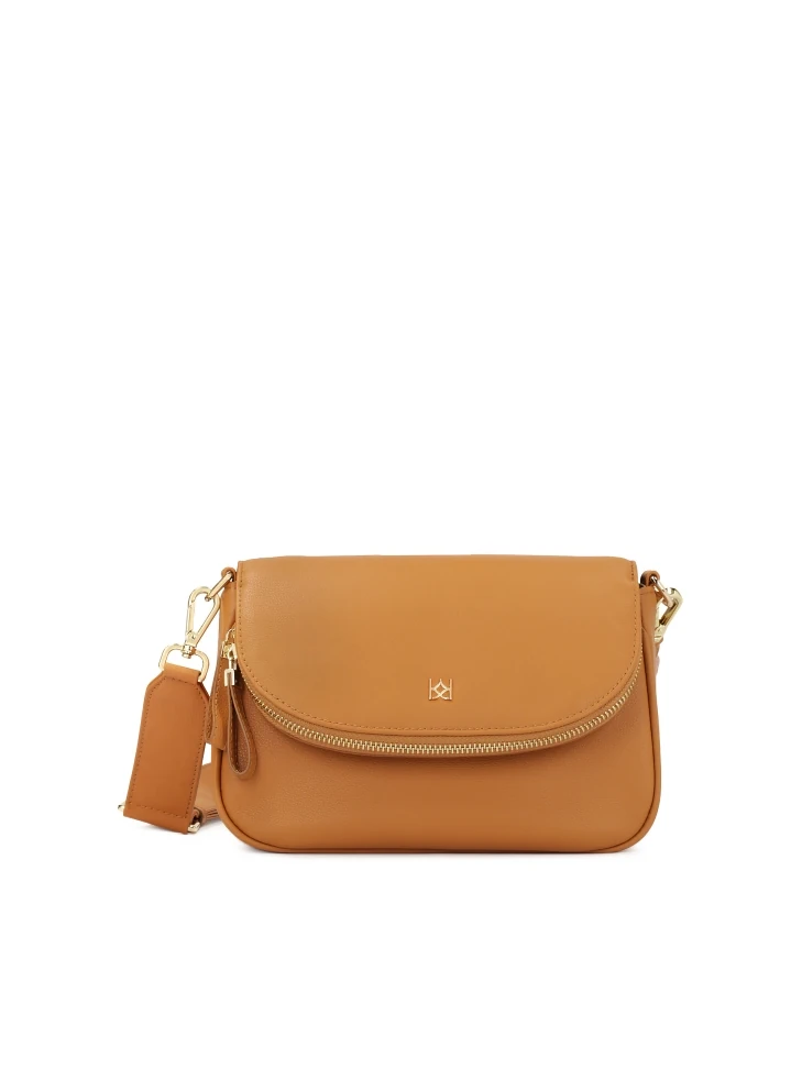 kazar Small leather handbag on a wide strap
