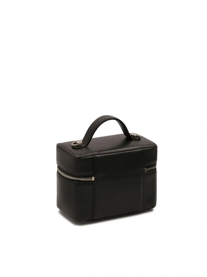 Kazar Small Leather Makeup Bag With Strap