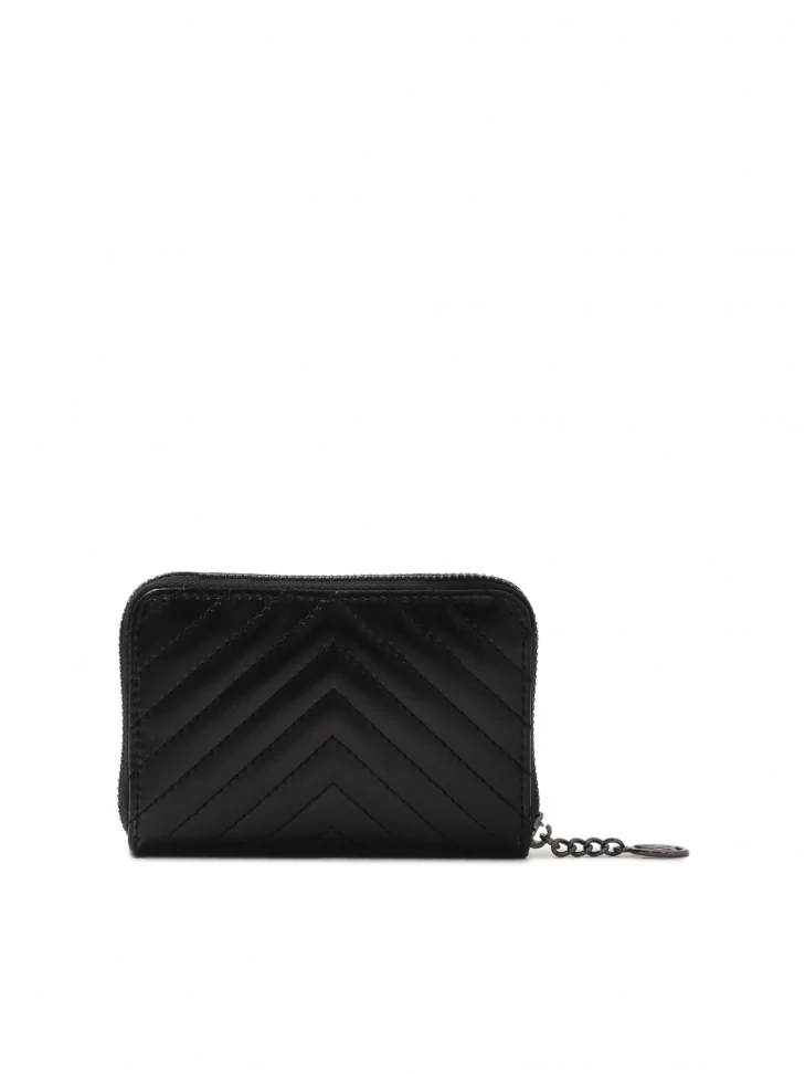 Kazar Small Leather Wallet With Quilted Pattern
