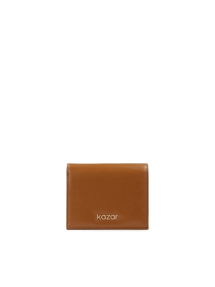 kazar Small light brown leather wallet