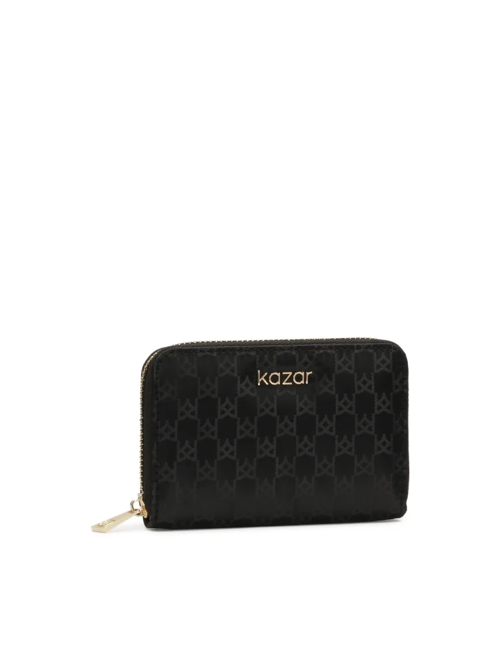 Kazar Small Monogrammed Fabric Wallet From KAZAR