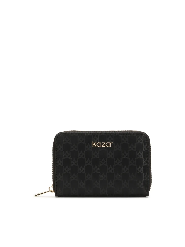 kazar Small monogrammed fabric wallet from KAZAR