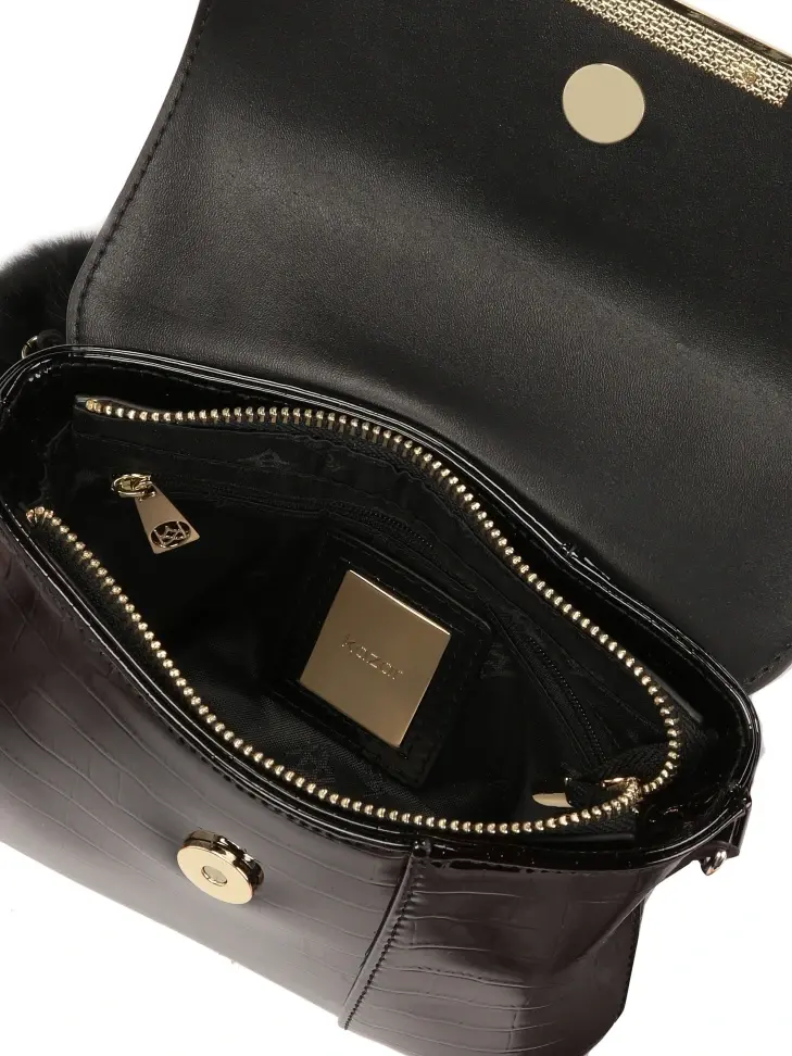 Kazar Small Patent Chain Handbag