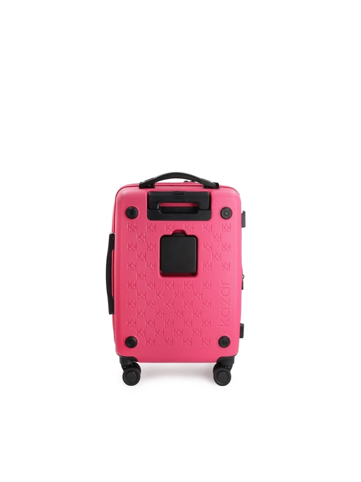 Kazar Small Pink Suitcase With Pocket On The Front