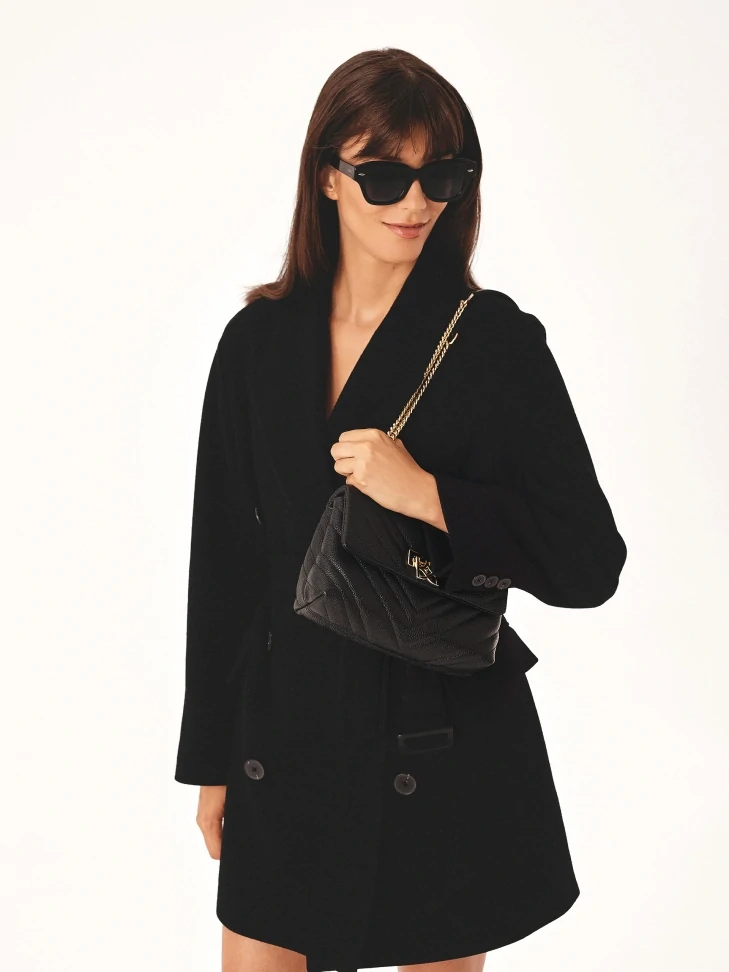 Kazar Small Quilted Handbag With Decorative Clasp