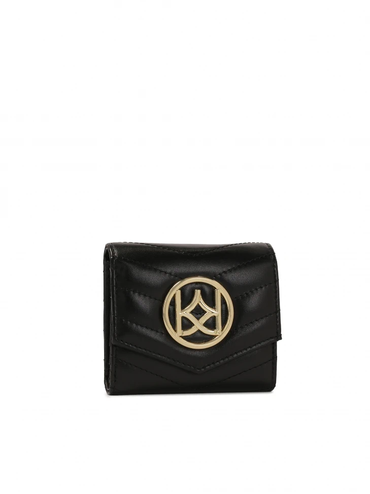 Kazar Small Quilted Wallet With Large Monogram