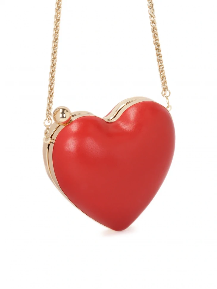 Kazar Small Red Heart-shaped Handbag
