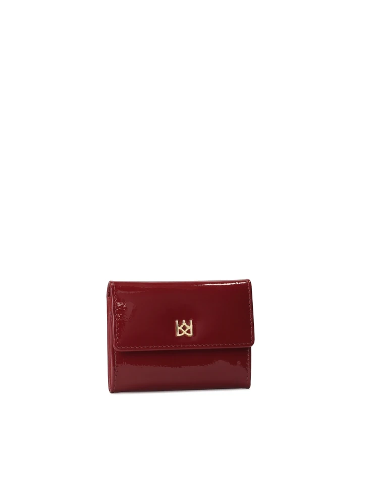 Kazar Small Red Wallet Made Of Patent Leather
