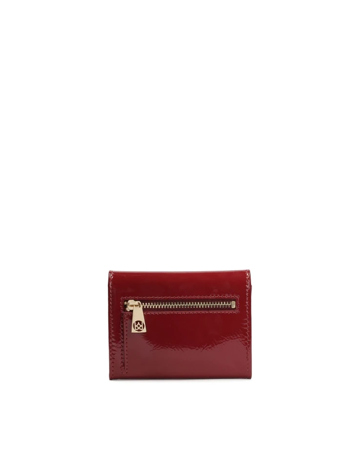 Kazar Small Red Wallet Made Of Patent Leather