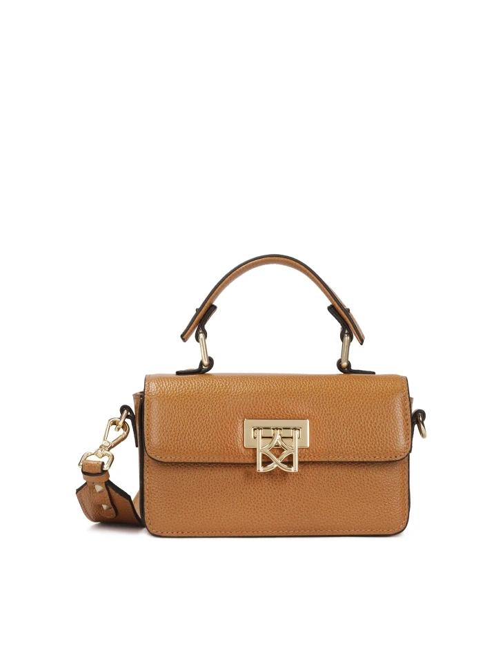 kazar Small rigid handbag with handle and strap