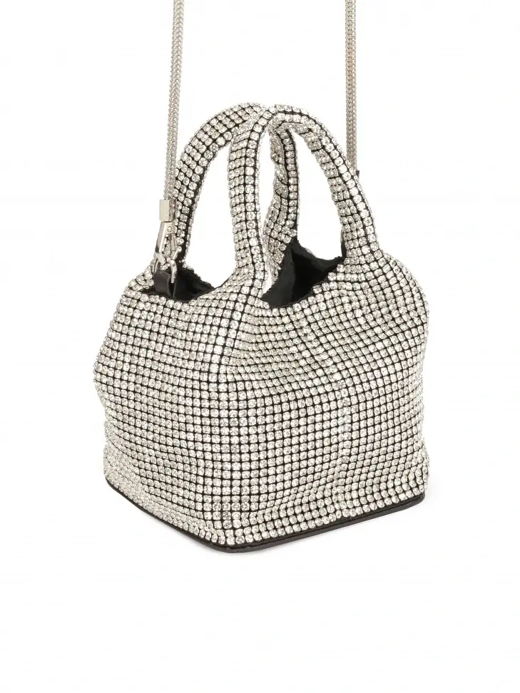 Kazar Small Shiny Handbag With Zircons