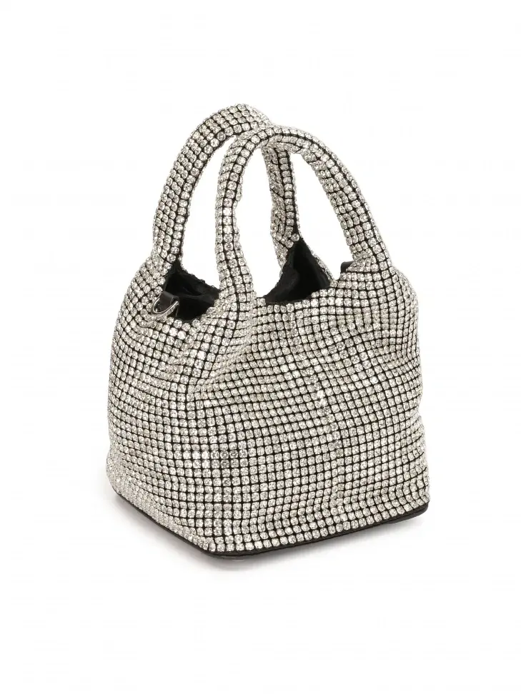 Kazar Small Shiny Handbag With Zircons