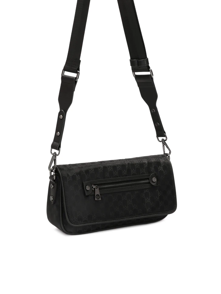 Kazar Small Textile Postbag In Monograms