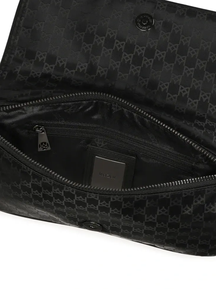 Kazar Small Textile Postbag In Monograms