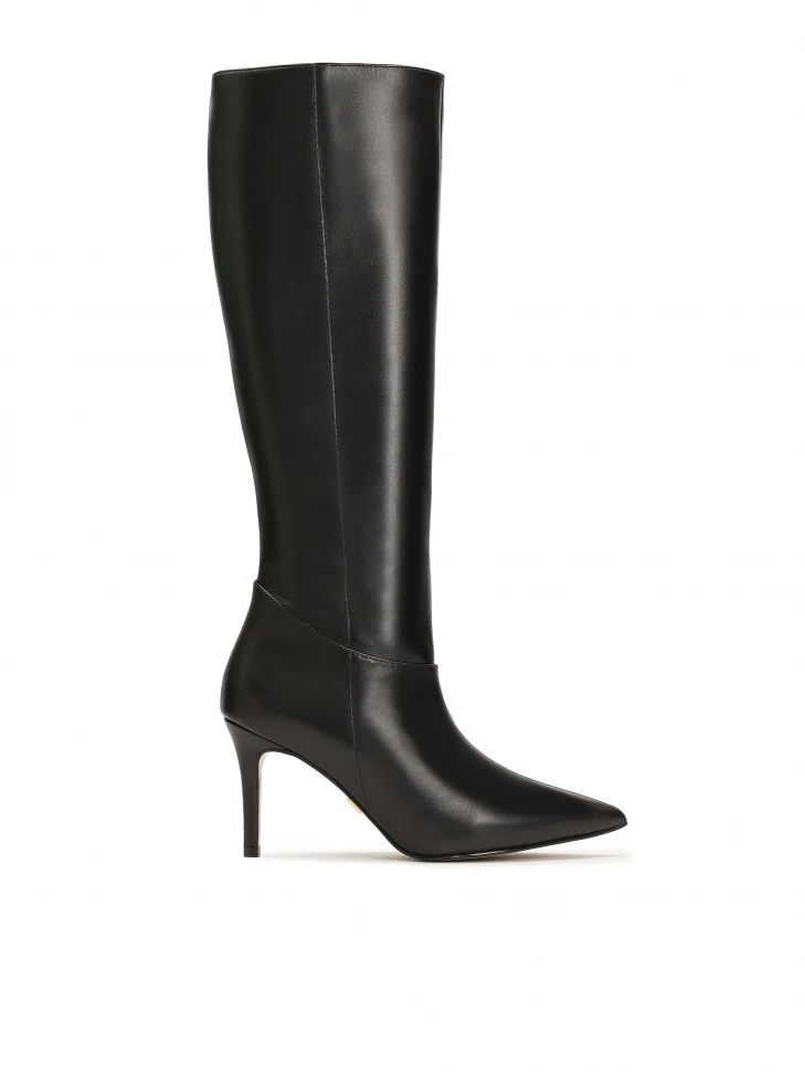 kazar Smooth leather boots with stiletto heel