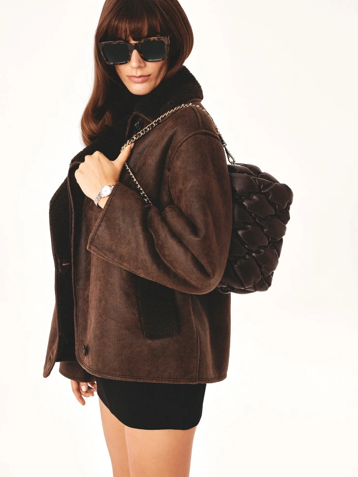 Kazar Soft Leather Volume Handbag