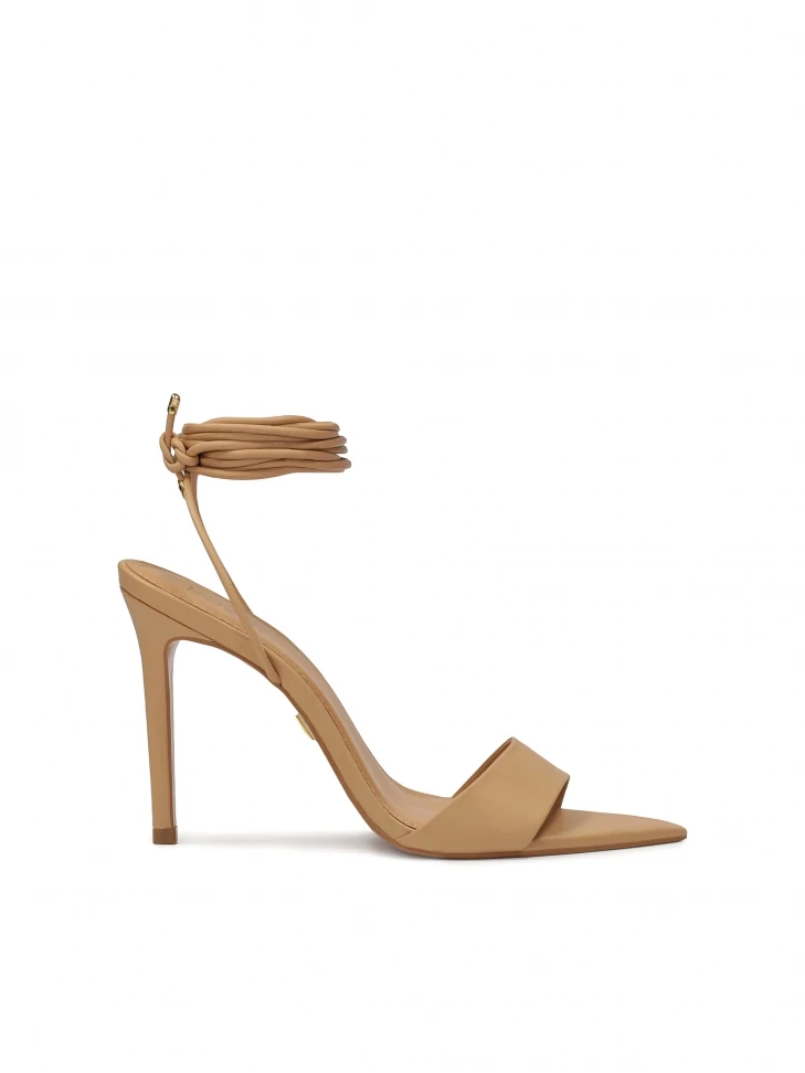 kazar Spiky leather sandals laced around the ankle