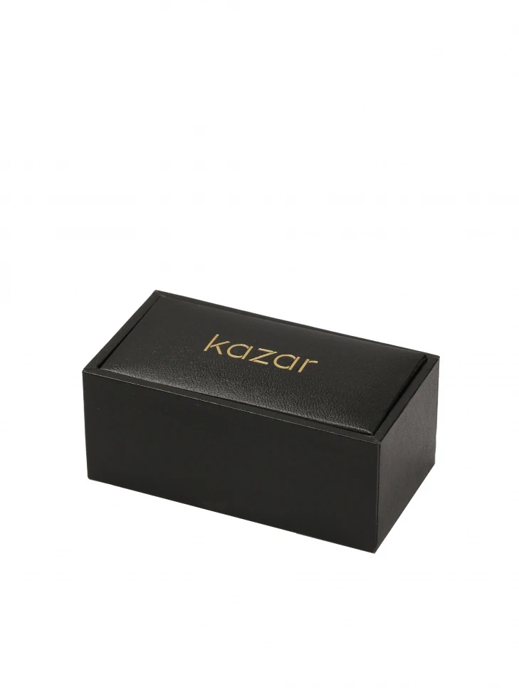 Kazar Square Cufflinks In Graphite Colour