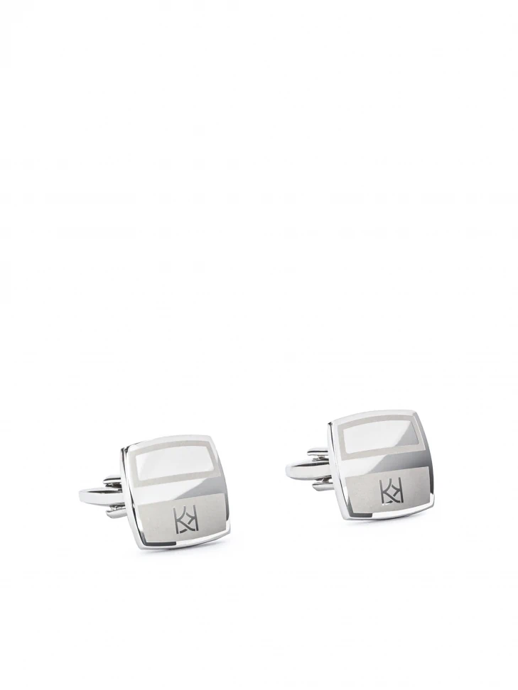 kazar Square cufflinks with a monogram