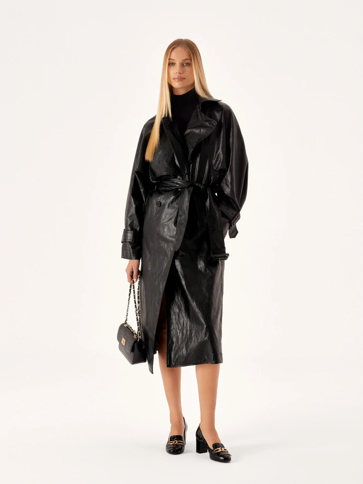 Kazar Stamped Patent Leather Pumps