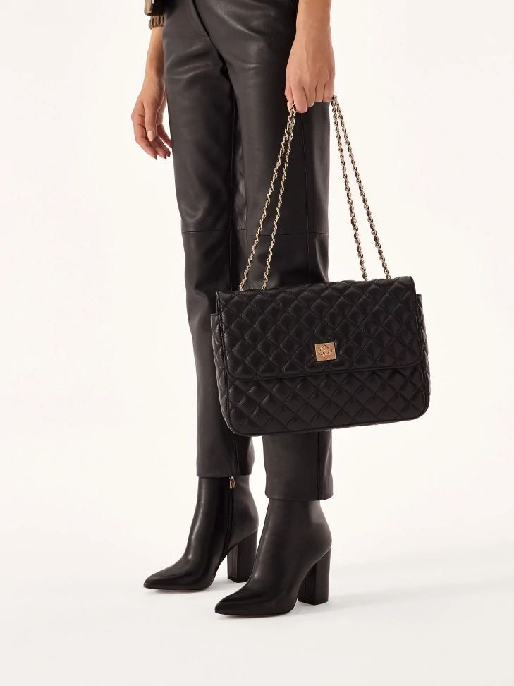 Kazar Stiletto Leather Boots With Matching Upper