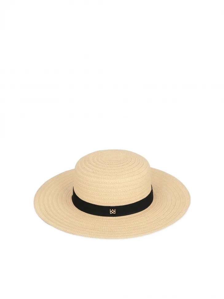 kazar Straw hat with ribbon