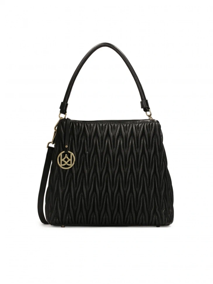 Kazar Striking Leather Handbag With Handle