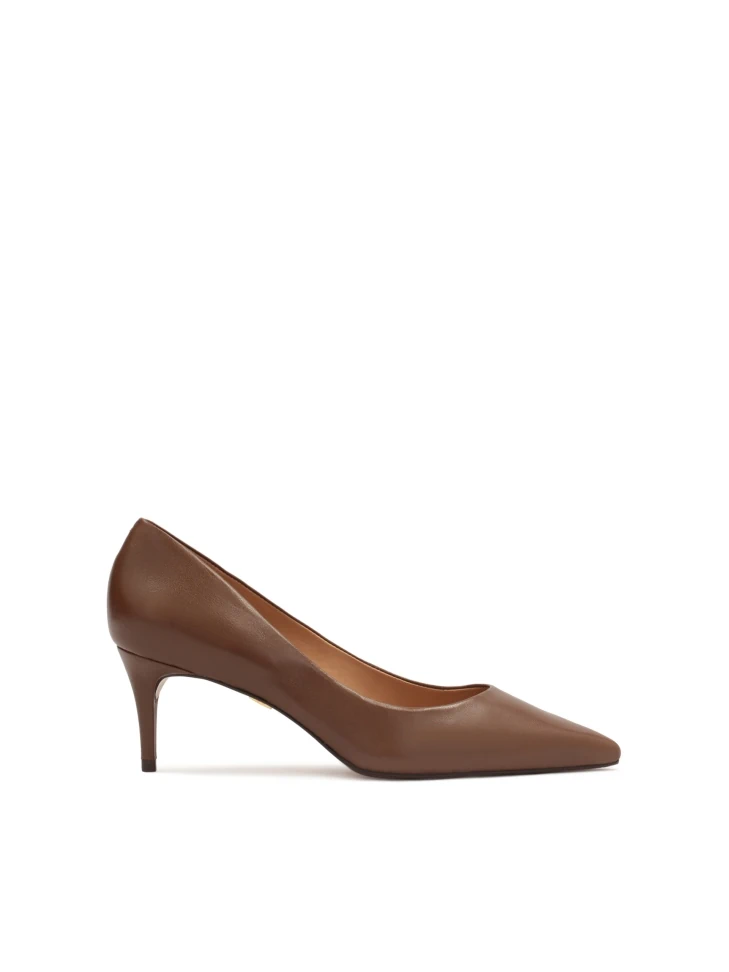 kazar Stylish brown leather pumps