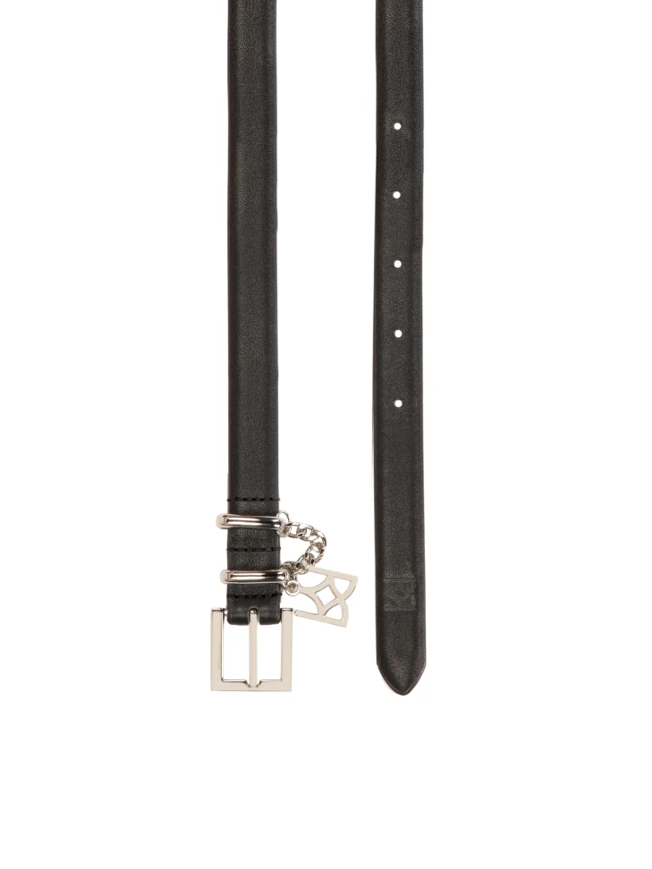 Kazar Stylish Thin Belt With Decorative Detailing