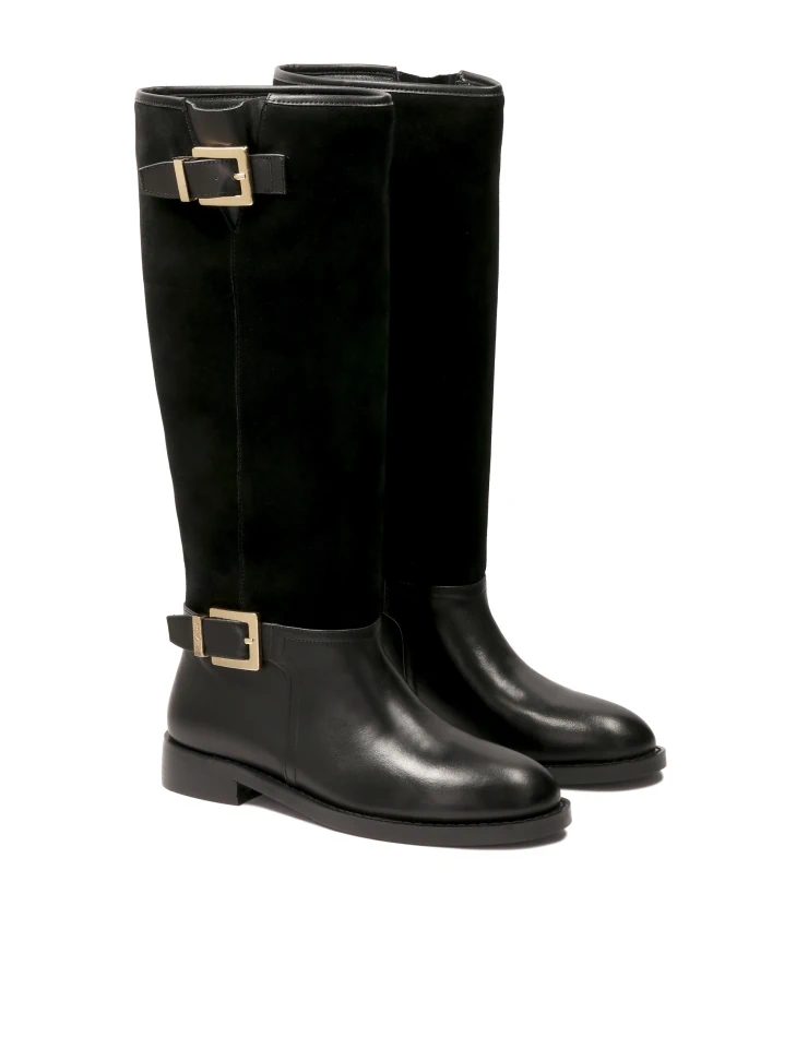 Kazar Suede And Smooth Leather Boot Type Boots